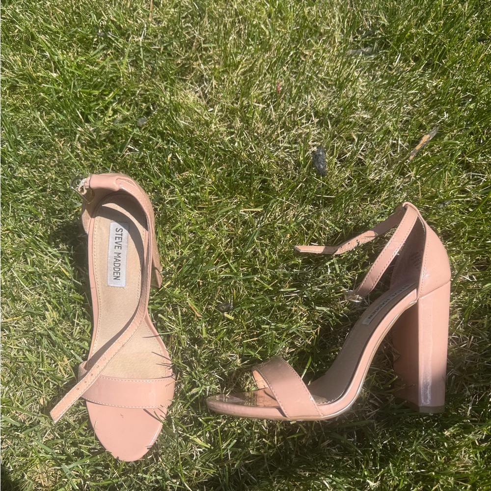 Steve Madden light pink Block Heel Sandals